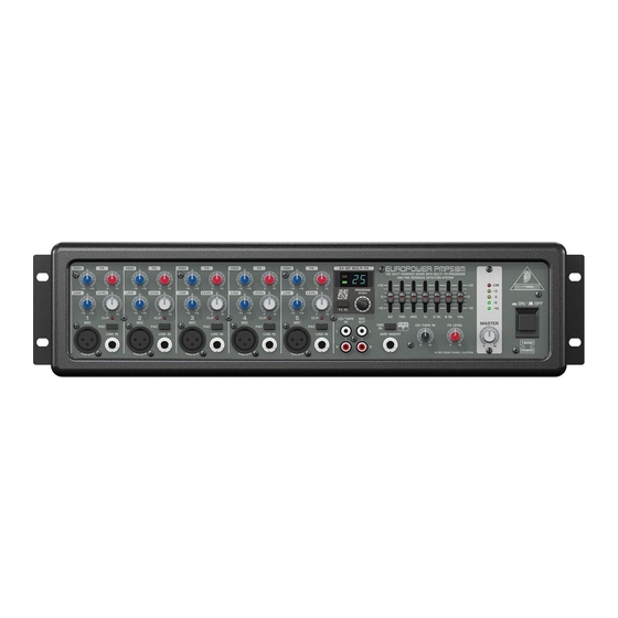 Behringer EUROPOWER PMP518M Manuales