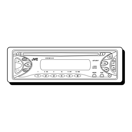 JVC KD-S641 Manual De Instrucciones