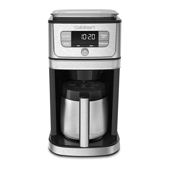 Cuisinart Grind & Brew DGB-850 Guía De Referencia Rápida