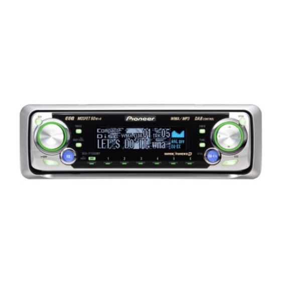 Pioneer DEH-P7550MP Manual Del Usuario