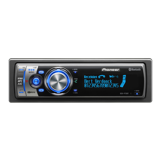 Pioneer DEH-P75BT Manual De Instrucciones