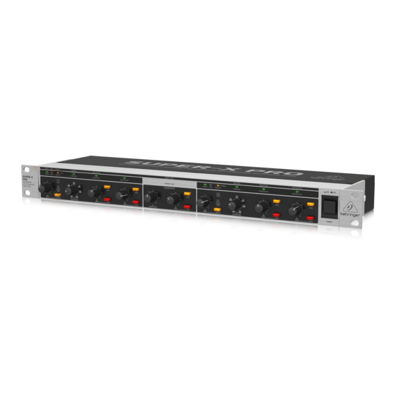 Behringer SUPER-X PRO CX2310 Manual De Uso