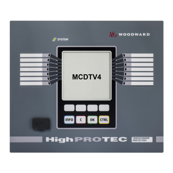 Woodward HighPROTEC MCDTV4 Manual De Instrucciones
