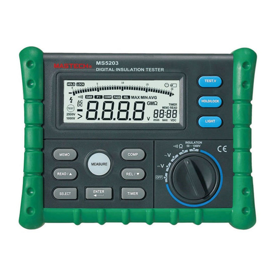 Mastech MS5203 Guia De Inicio Rapido