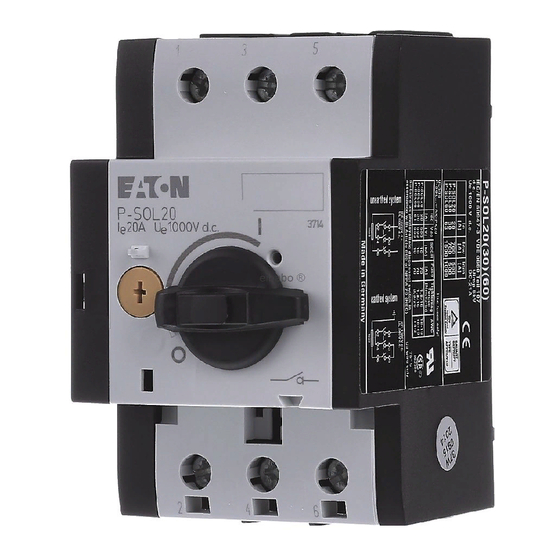 Eaton PKZ-SOL1230 Serie Instrucciones De Montaje