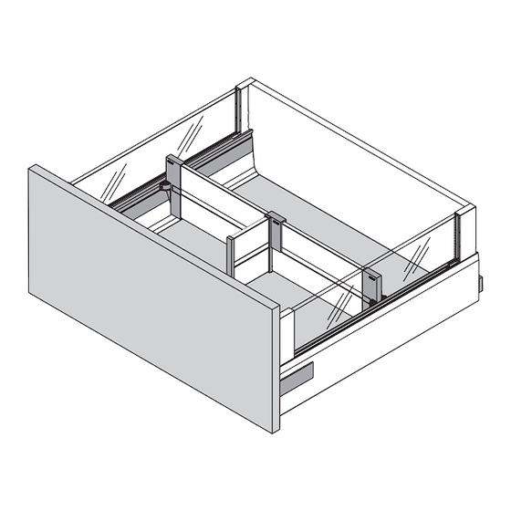 blum TANDEMBOX intivo ORGA-LINE Instrucciones De Montaje