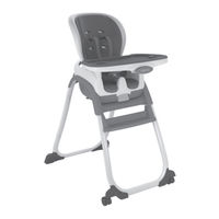 Ingenuity Full Course Smart Clean 6-in-1 High Chair - Slate Manual De Instrucciones