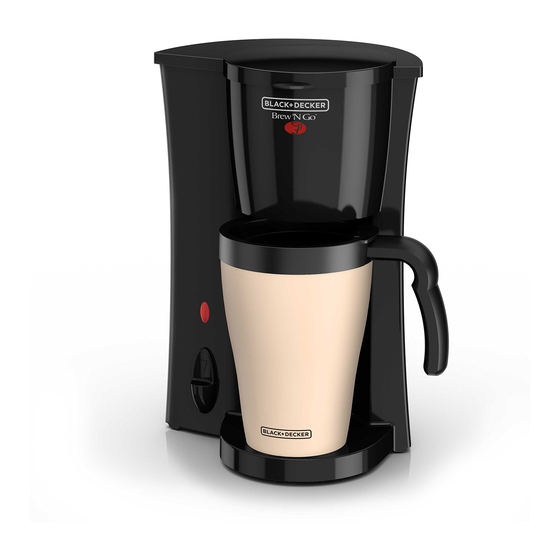 Black and Decker Brew 'N Go DCM18 Serie Manual Del Usario