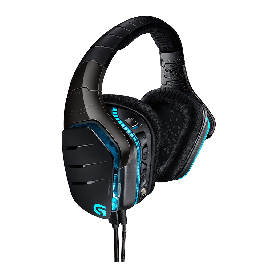 Logitech G633 Artemis Spectrum Manual Del Usario