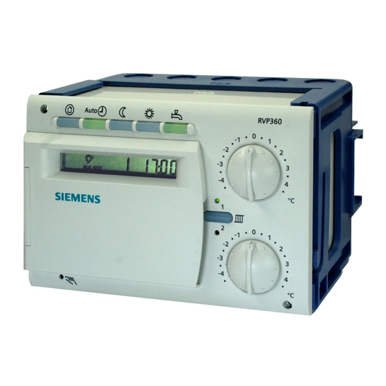 Siemens RVP36 Serie Instrucciones De Funcionamiento