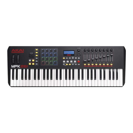 Akai MPK261 Manuales