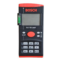 Bosch DLE 150 Connect Professional Instrucciones De Servicio