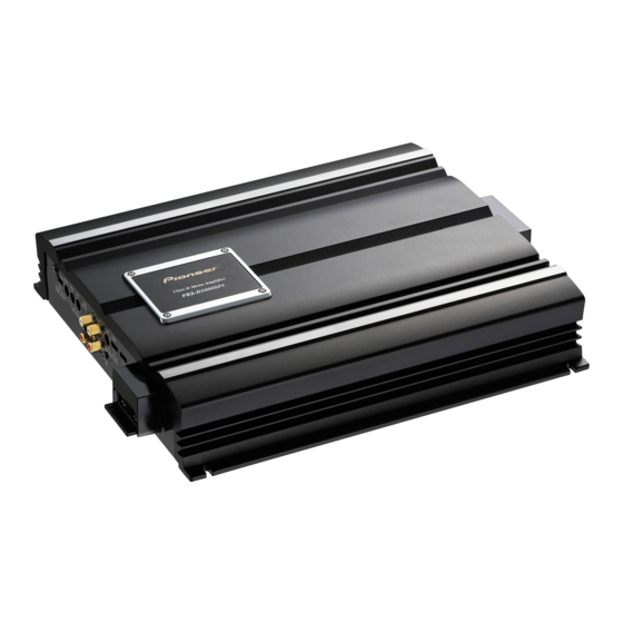 Pioneer PRS-D5000SPL El Manual Del Propietario