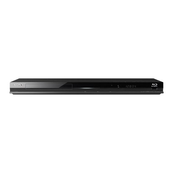 Sony BDP-S370 Manual De Instrucciones