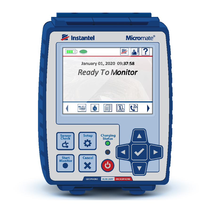 Instantel Micromate Guía De Referencia Rápida