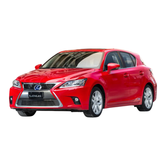 Lexus CT 200h Manual De Instrucciones