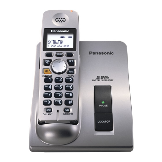 Panasonic KX-TG6021 Guía Rápida
