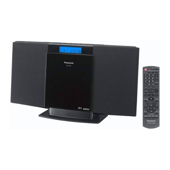 Panasonic SC-HC10 Instrucciones De Funcionamiento