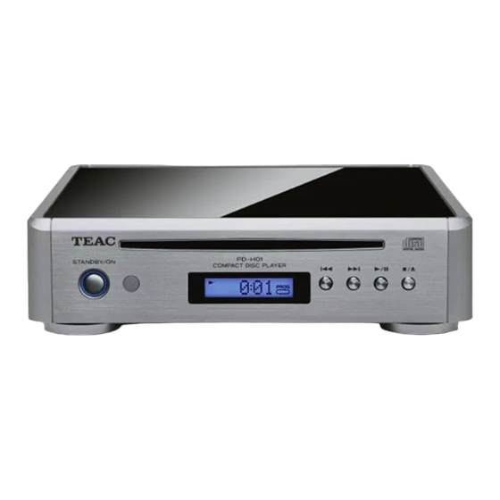 Teac PD-H01 Manual Del Usuario