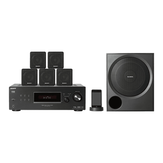 Sony HT-DDWG700 Guía De Instalación Rápida