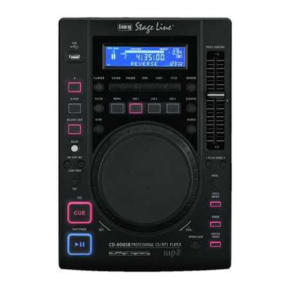 IMG STAGELINE CD-80USB Manual De Instrucciones