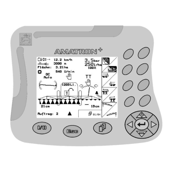 Amazone AMATRON+ Instrucciones De Servicio