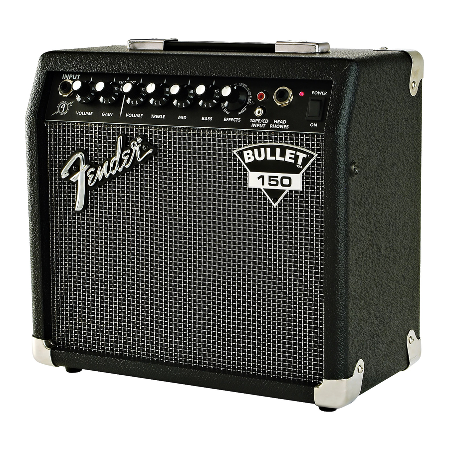 Fender BULLET 150 Manuales