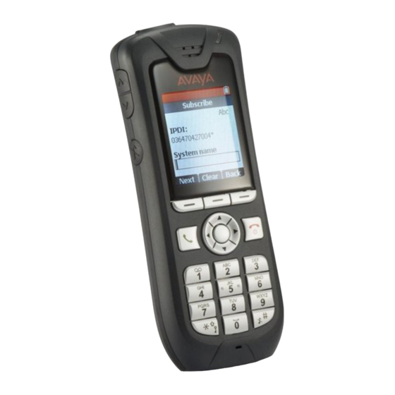 Avaya DECT 3725 Guia Del Usuario