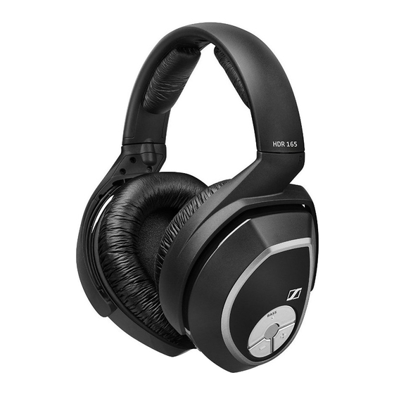 Sennheiser RS 165 Indicaciones De Seguridad