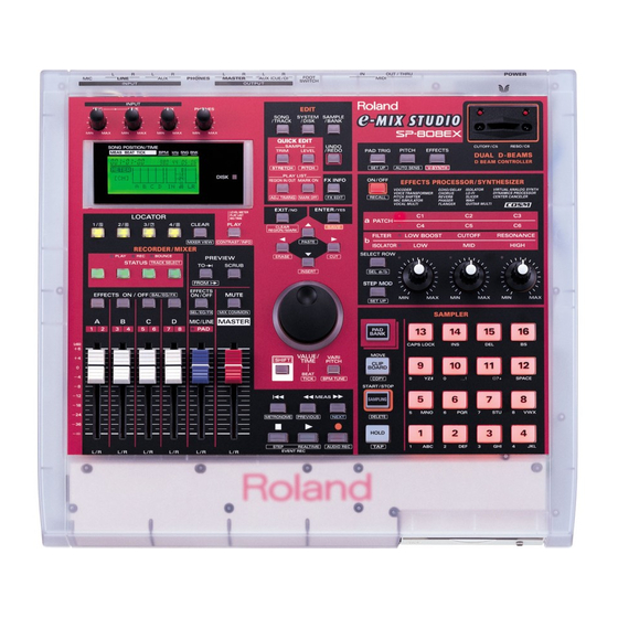 Roland SP-808EX Manual Del Usuario