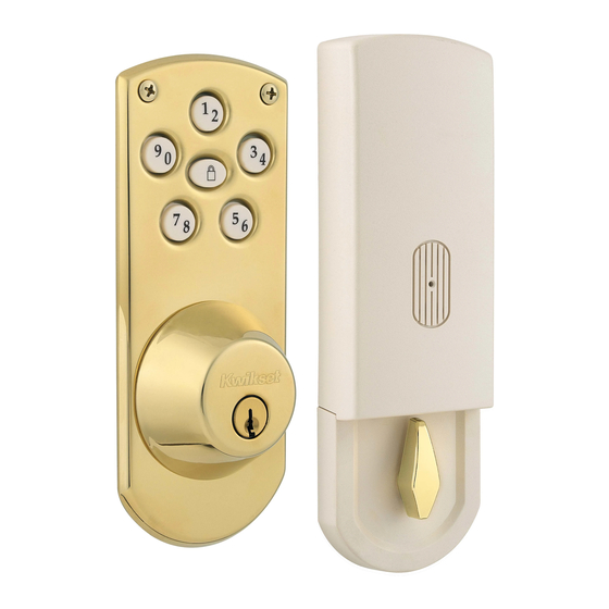 Kwikset Touchpad Electronic Deadbolt Instalación E Instrucciones De Uso Manual Del Propietario