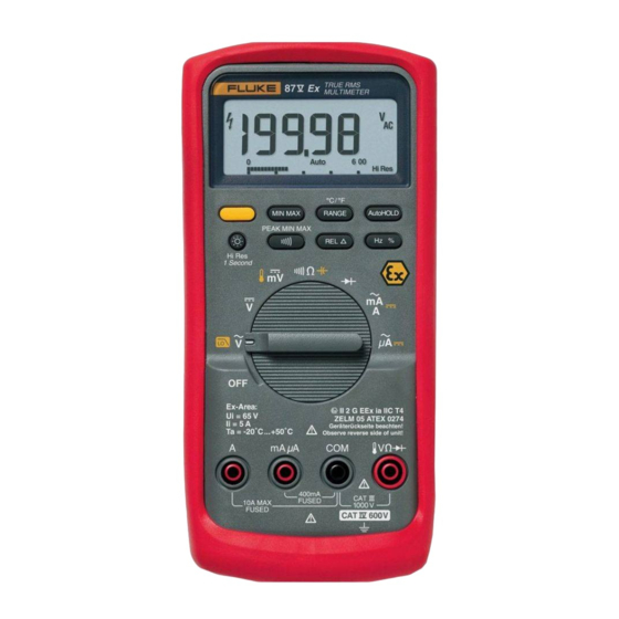 Fluke 87V Ex Manual De Uso