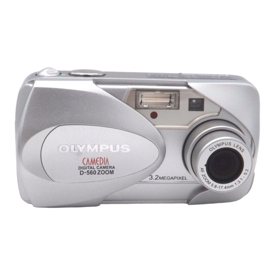 Olympus CAMEDIA D-560ZOOM Manual Básico