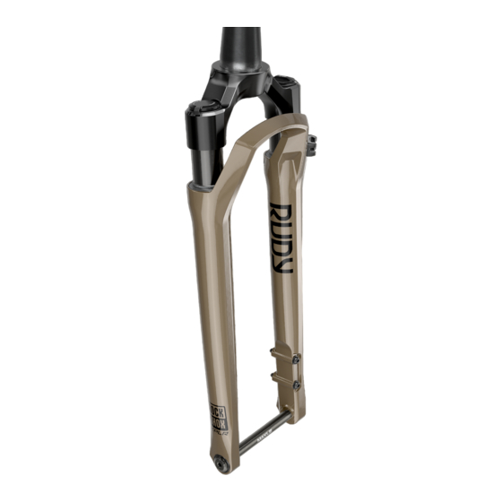 RockShox RUDY XPLR Ultimate Manuales