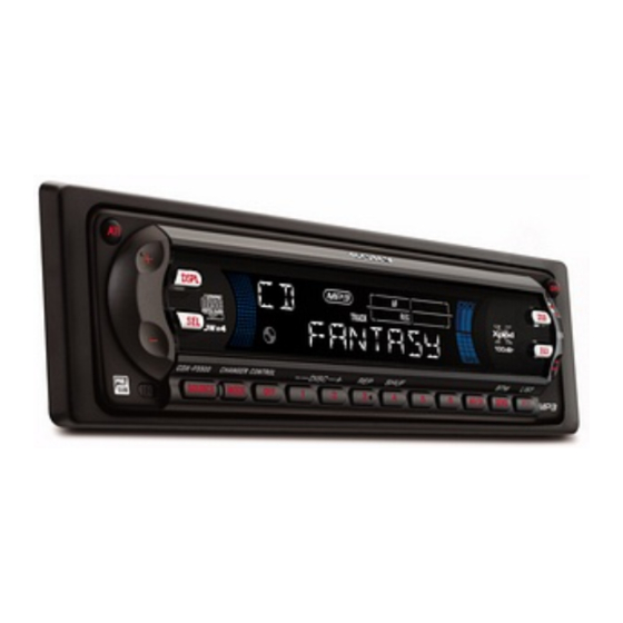 Sony CDX-F5500 Manual De Instrucciones