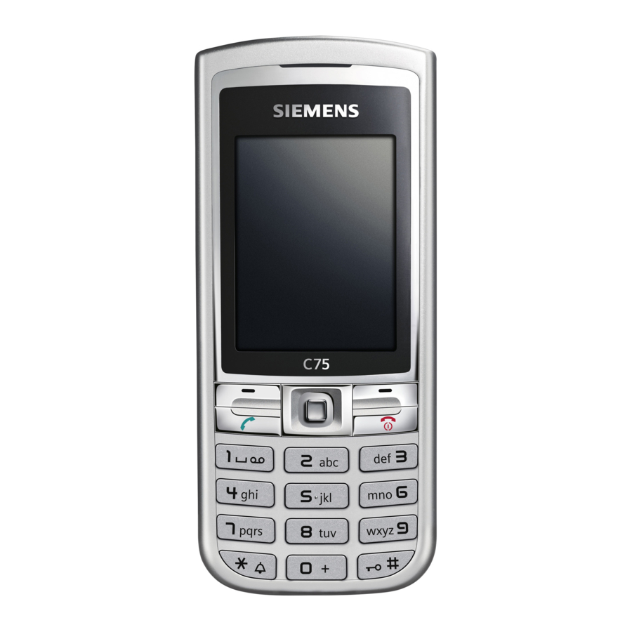 Siemens C75 Manual Del Usario