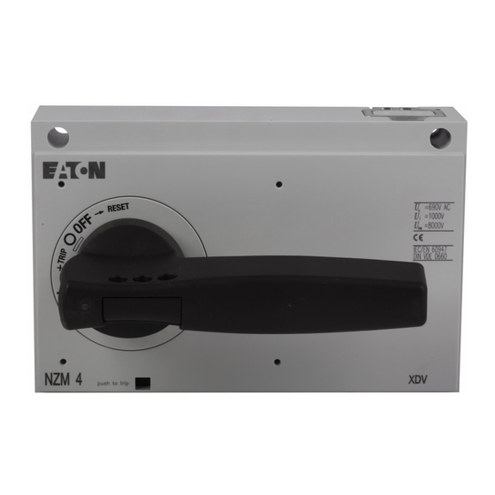 Eaton NZM4-XDV Instrucciones De Montaje