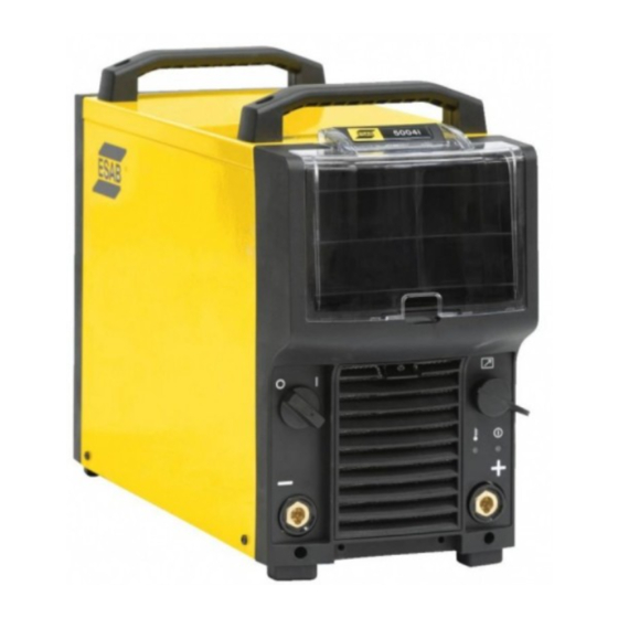 ESAB Mig 4004i Instrucciones De Uso