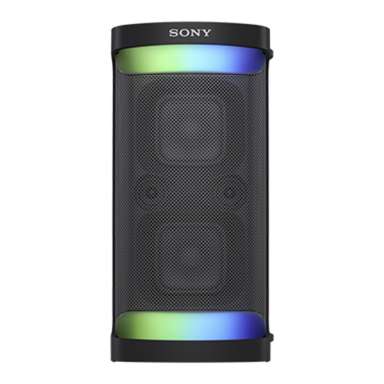 Sony SRS-XP700 Guia De Ayuda