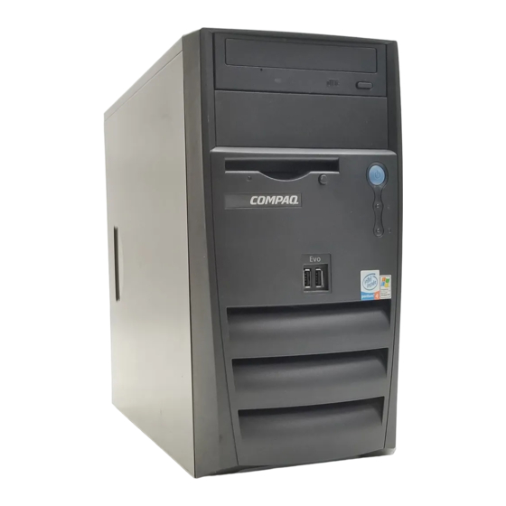 Compaq Evo Desktop D310v Serie Manuales