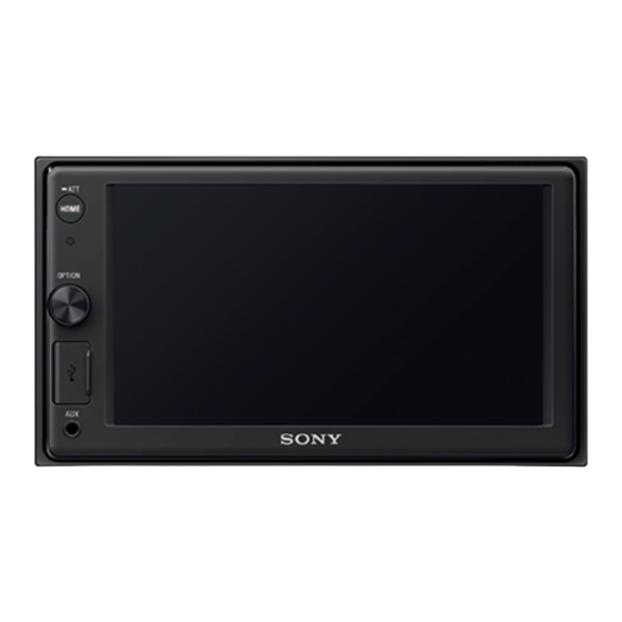 Sony XAV-1500 Manual De Instrucciones