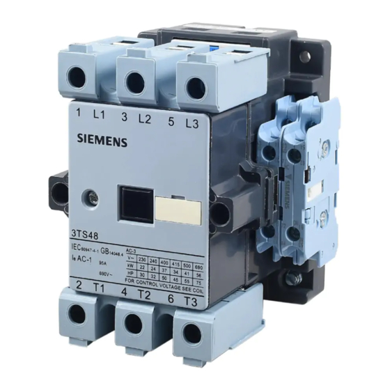 Siemens 3TS47 Instructivo