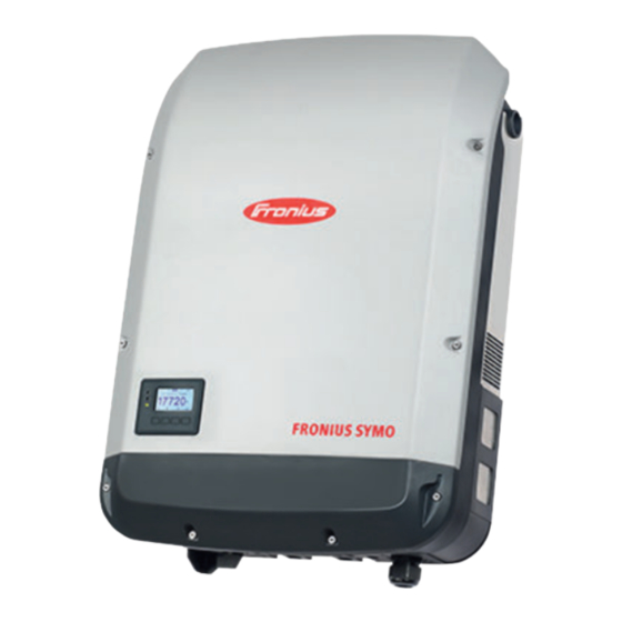 Fronius Symo 10 Kw Manuales