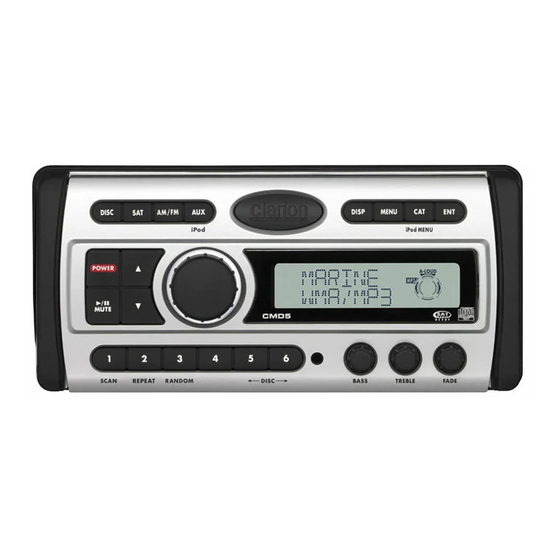 Clarion CMD5 Manual De Instrucciones
