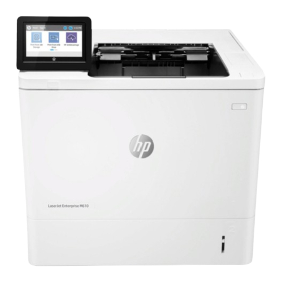 HP LaserJet Enterprise M610 Guia De Instalacion