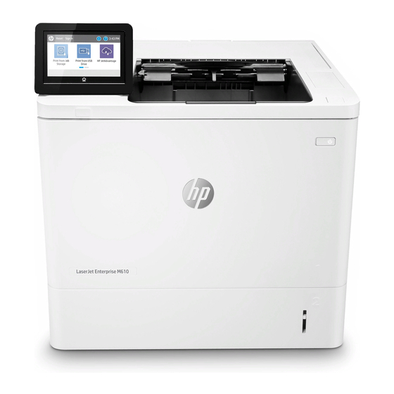 HP LASERJET ENTERPRISE M610 GUIA DEL USUARIO Descargar en PDF | ManualsLib