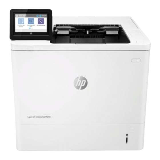 HP LaserJet Enterprise M610 Guia De Instalacion