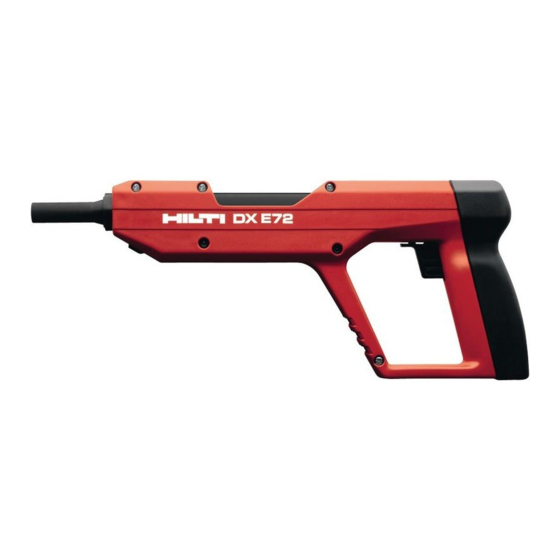 Hilti DX E-72 Manual De Instrucciones