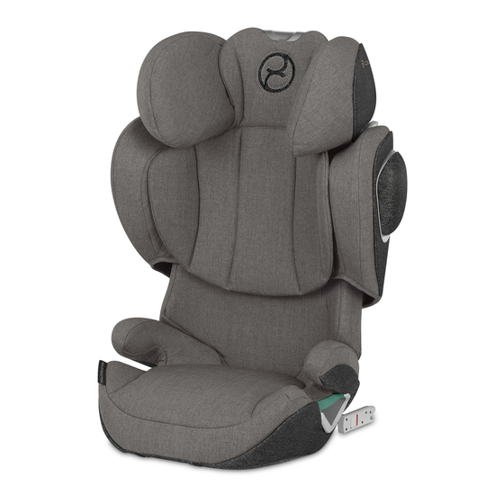 Cybex Platinum SOLUTION Z i-FIX Manual Del Usuario