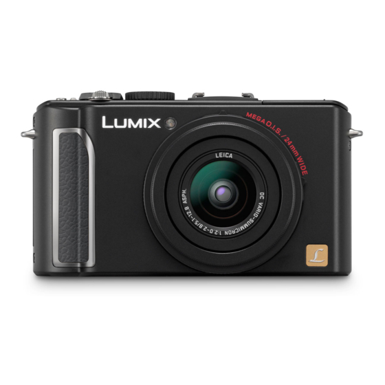 Panasonic Lumix DMC-LX3 Instrucciones De Funcionamiento